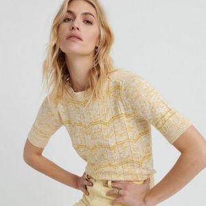 Lucky Brand Chevron Boat Neck Pullover